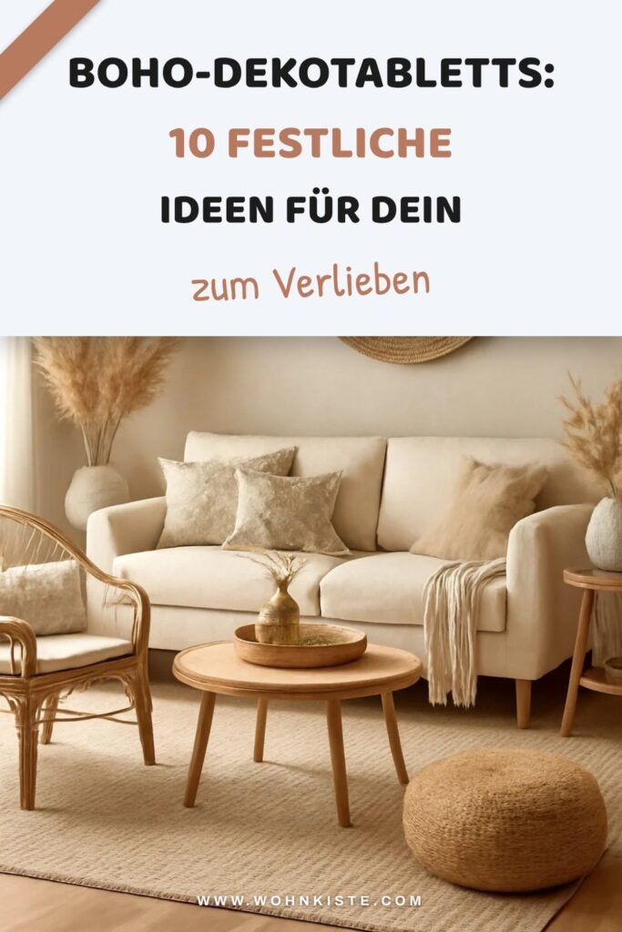 Boho-Dekotabletts: 10 festliche Ideen für dein Weihnachten