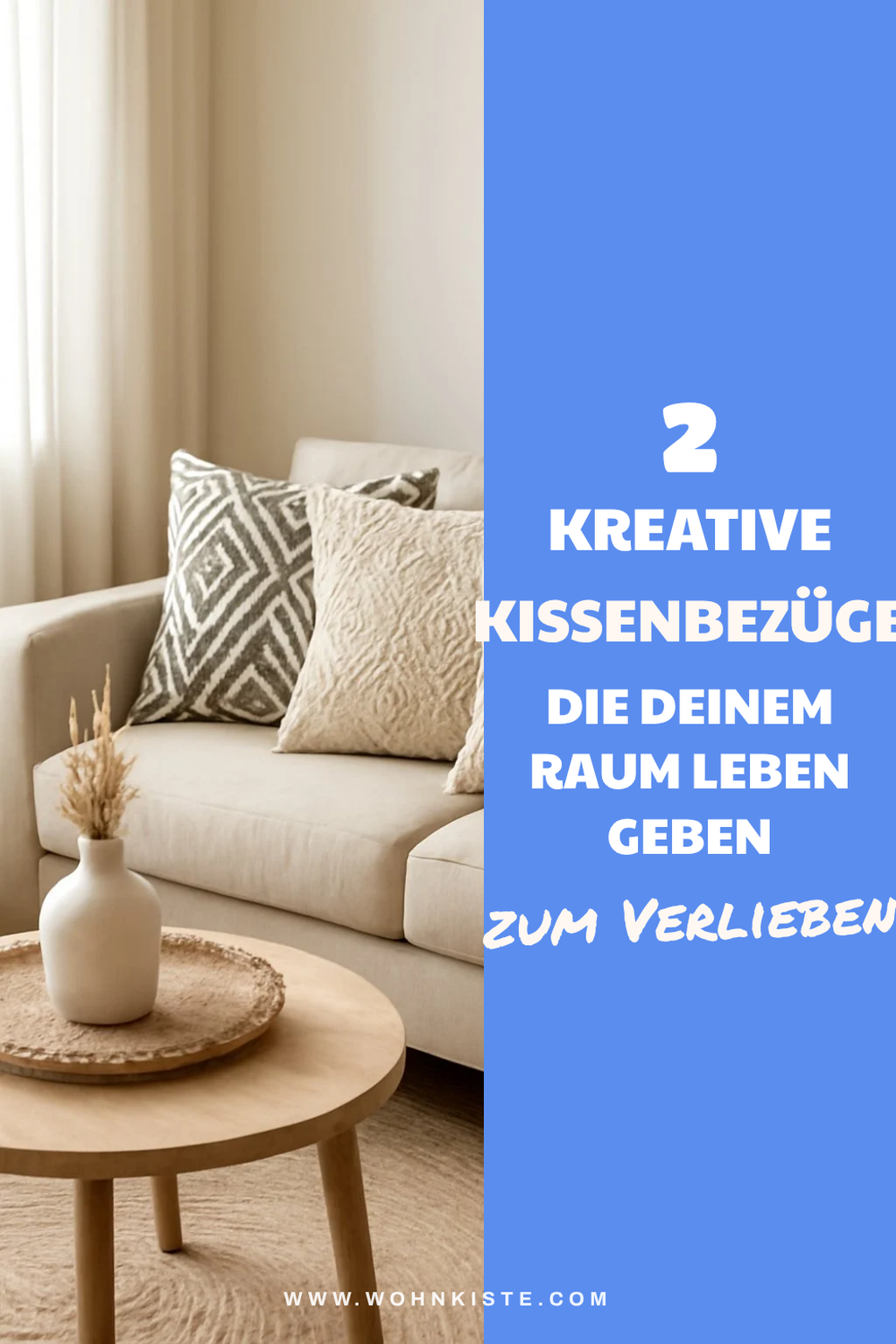 Schluss mit einfarbigen Kissen: 4 kreative Ideen