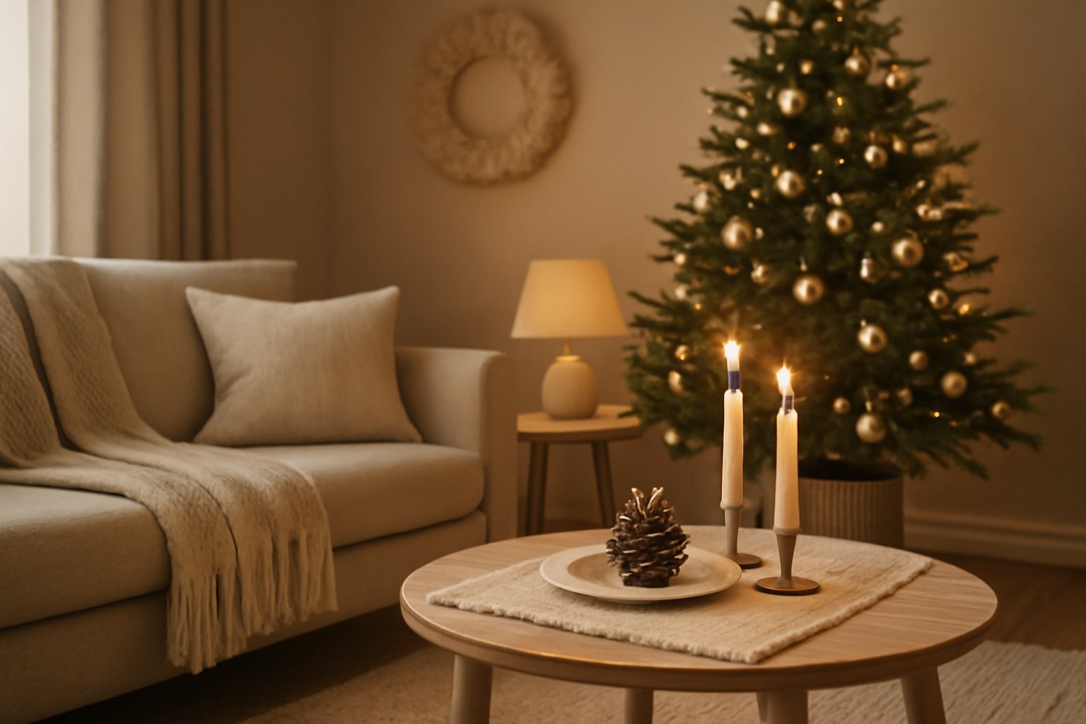 So machst du dein Wohnzimmer mit Kissen weihnachtlich