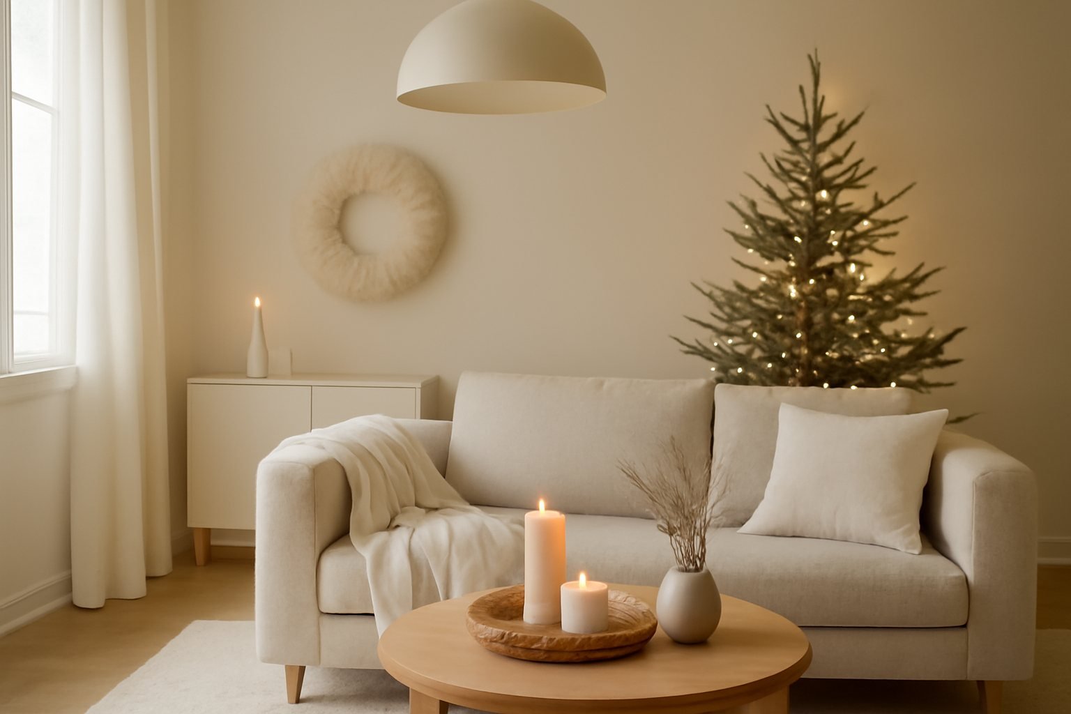 Sanfte Farben für ruhige Weihnachtsräume
