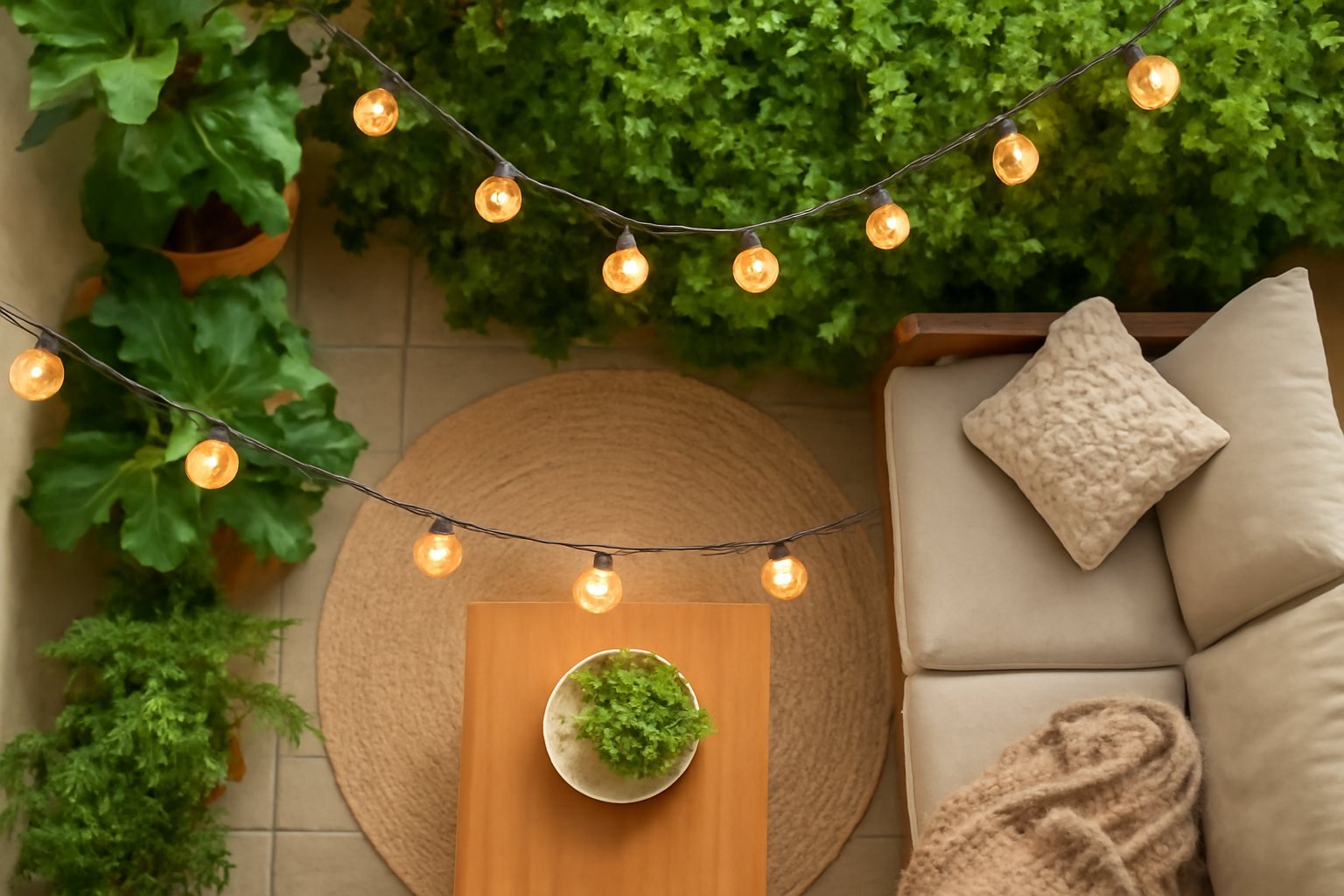 Kreative Ideen für Lichterketten-Arrangements