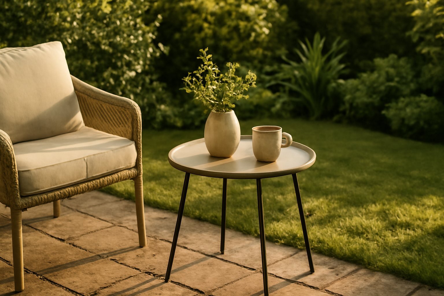 So findest du den perfekten wetterfesten Beistelltisch für deinen Garten