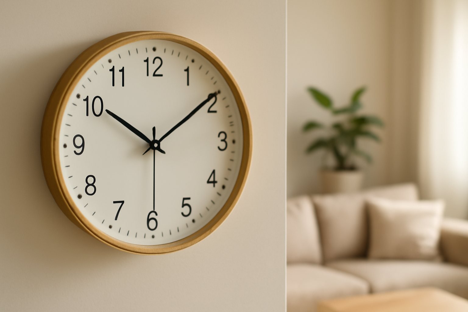 So findest du die perfekte Wand Uhr für dein Wohnzimmer