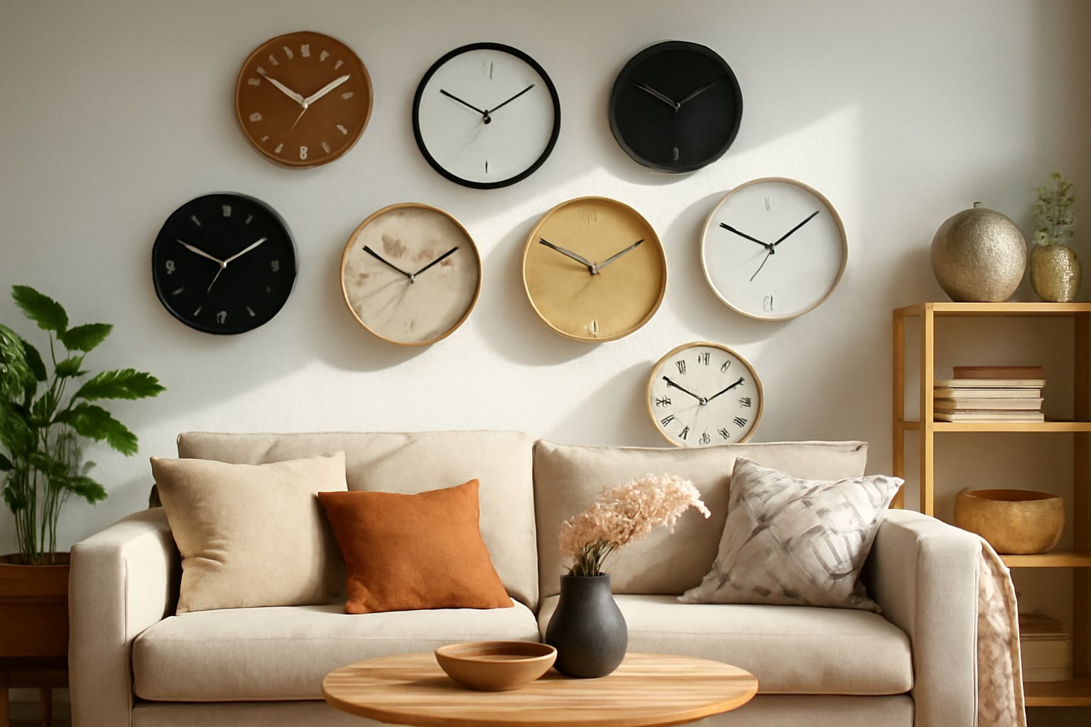Diese 5 Wanduhren verwandeln dein Wohnzimmer sofort