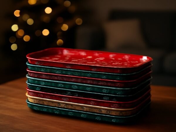 10 zauberhafte Dekotabletts 50 x 5 cm für Weihnachten