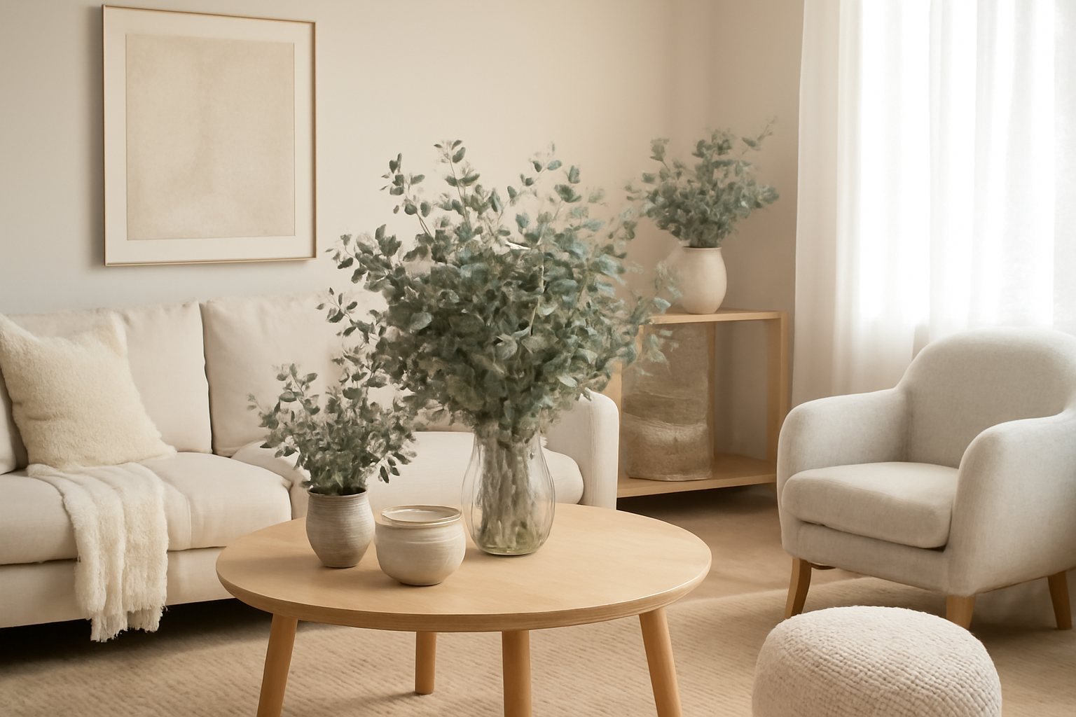 Eukalyptus-Trockensträuße im DIY-Stil