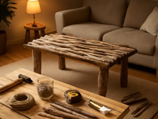 Treibholz-Couchtisch selber bauen für ein naturnahes Zuhause