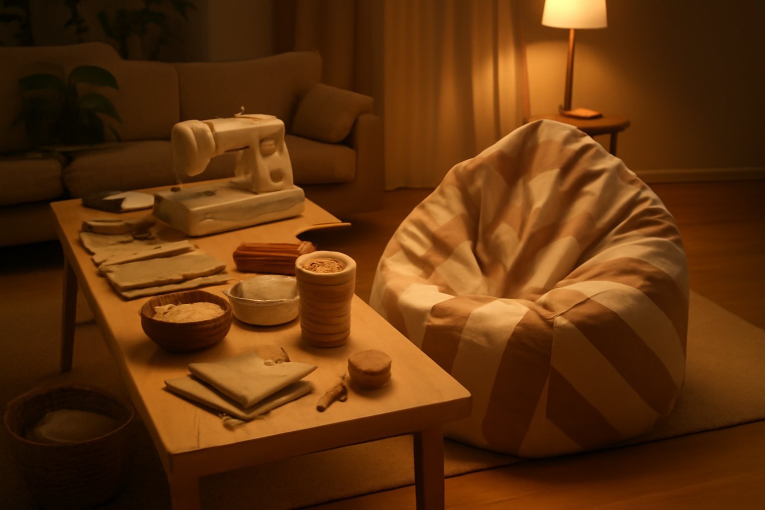 4 einfache Nähtechniken für deinen Sitzsack