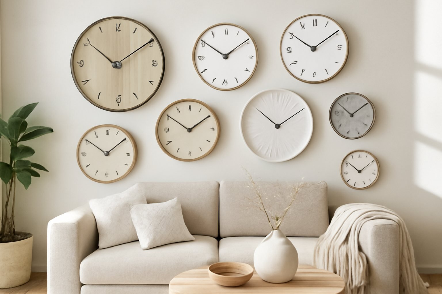 Funktionale und stylische Uhren für dein Wohnzimmer