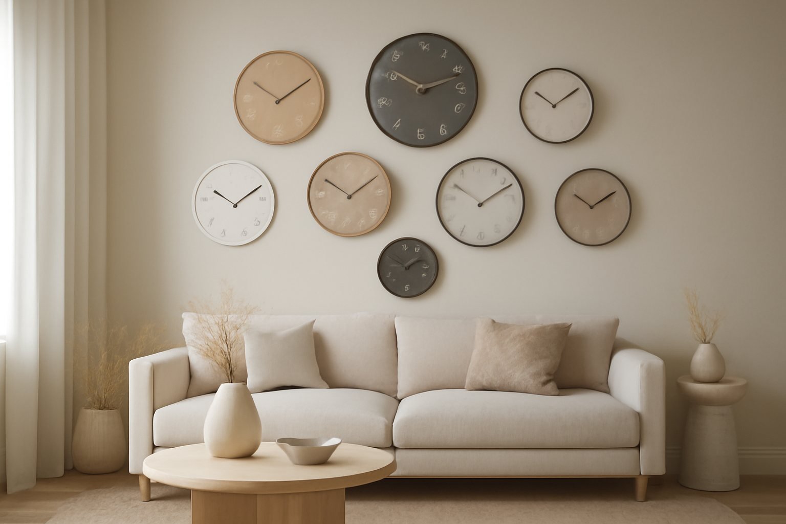 Kreative Wanduhren für individuelle Wohnzimmer