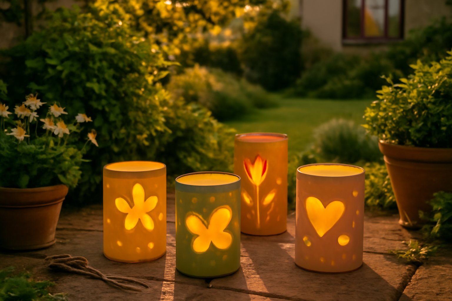 Kreative LED-Laternen für den Esstisch