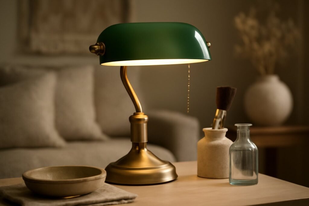 Wie kannst du eine Messing-Bankerlampe selber restaurieren?