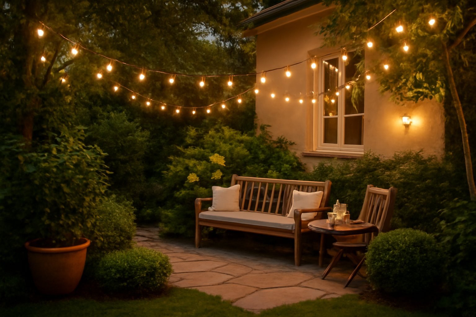 Wie du deinen Garten mit Lichterketten verzauberst