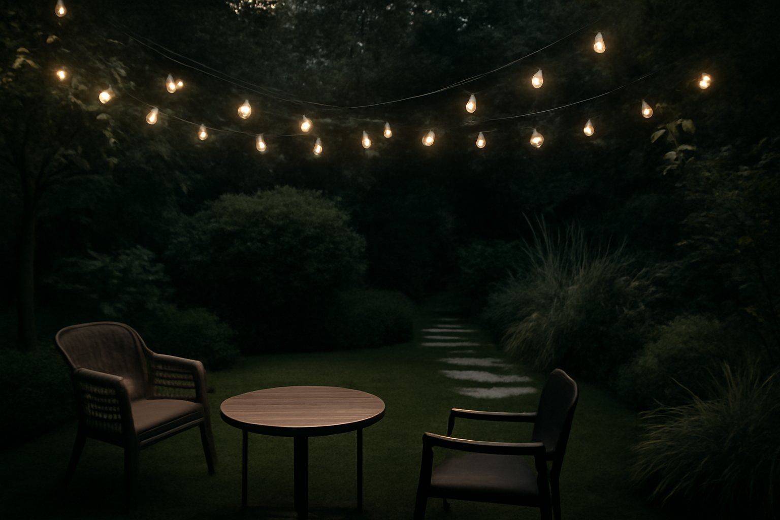 Kreative Ideen für Lichterketten im Garten