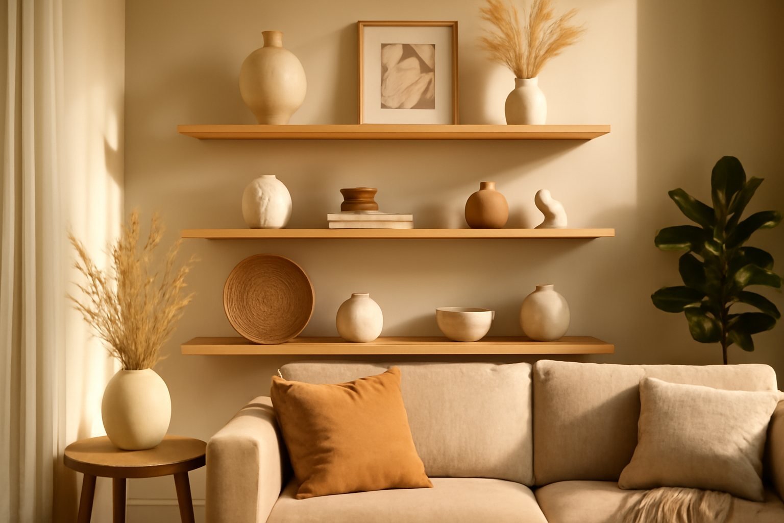 Diese Wandregale bringen Farbe ins Wohnzimmer