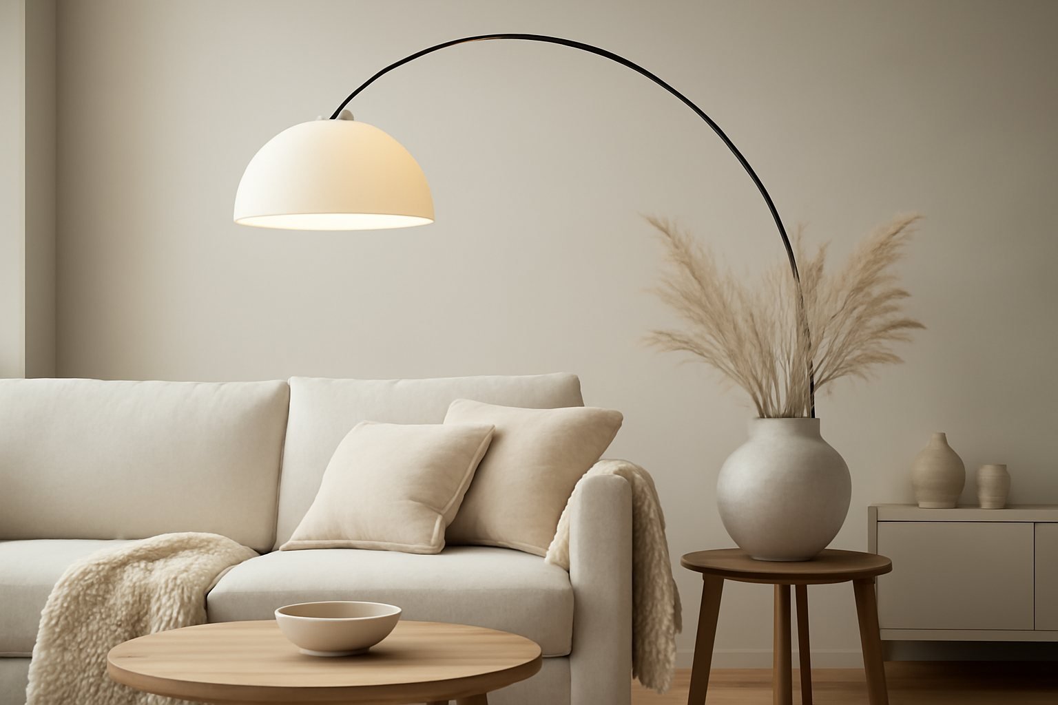 So wählst du die perfekte Bogenlampe für dein Wohnzimmer
