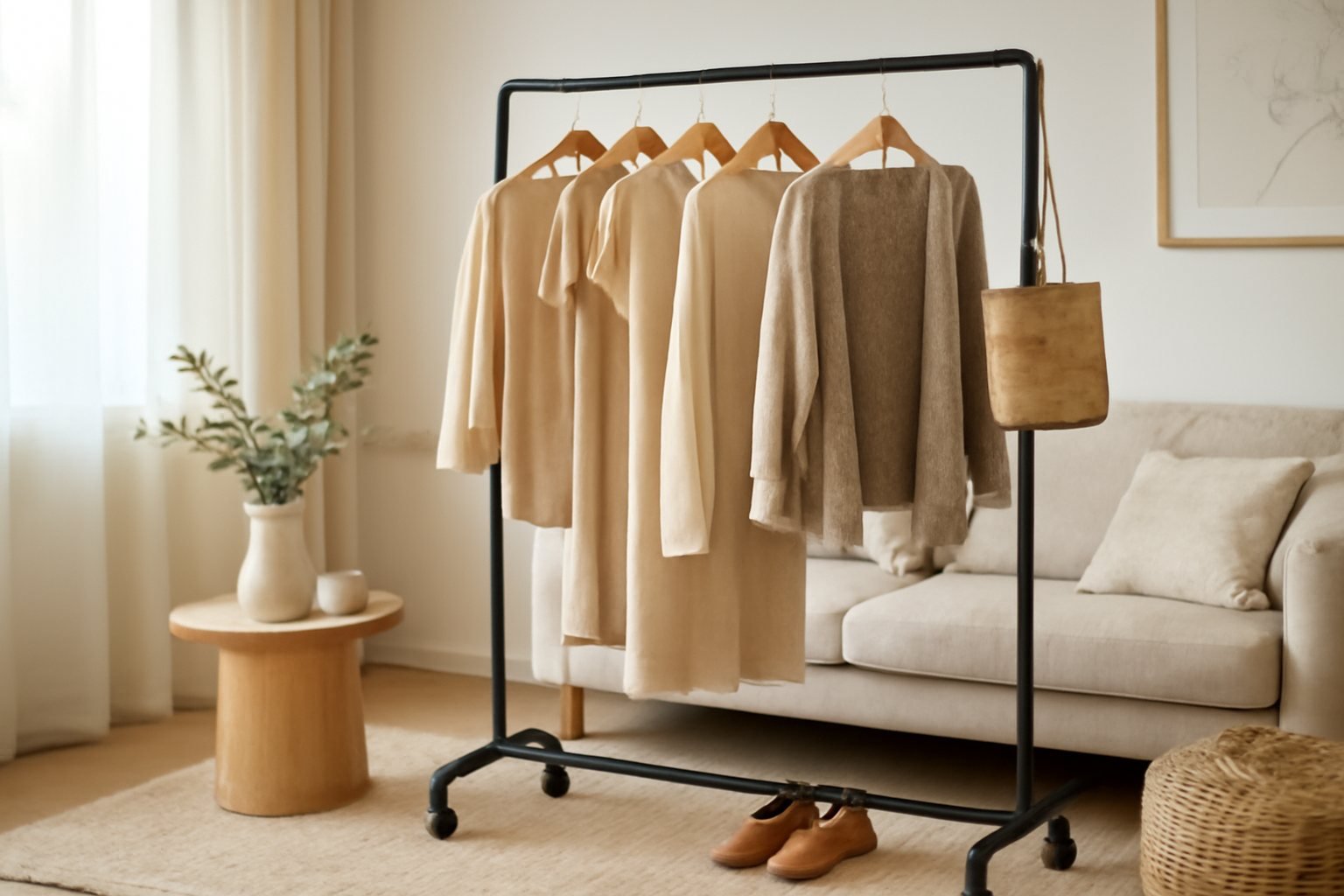 Moderne Designs für Kleiderständer auf Rollen