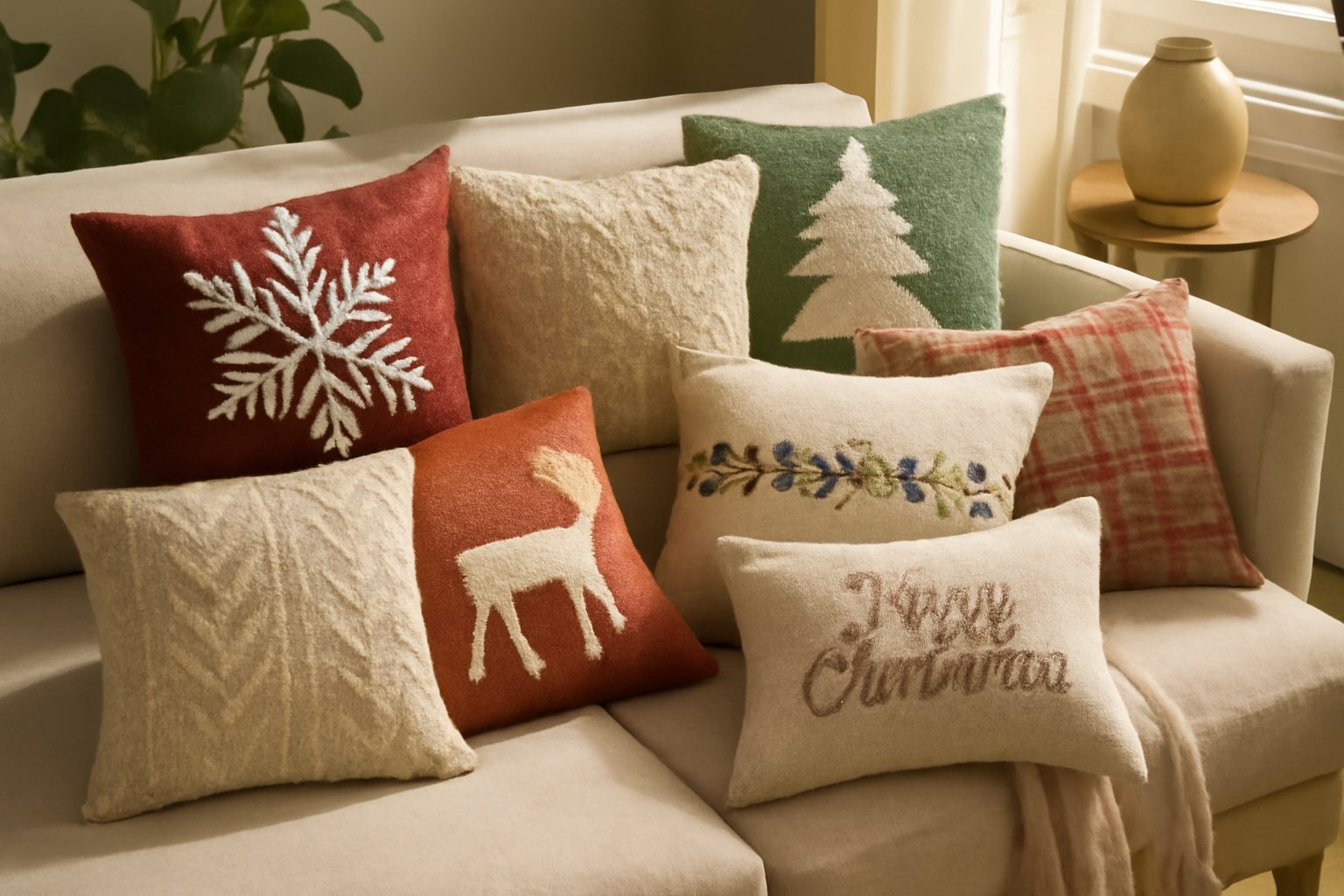 DIY-Ideen für individuelle Weihnachtskissen