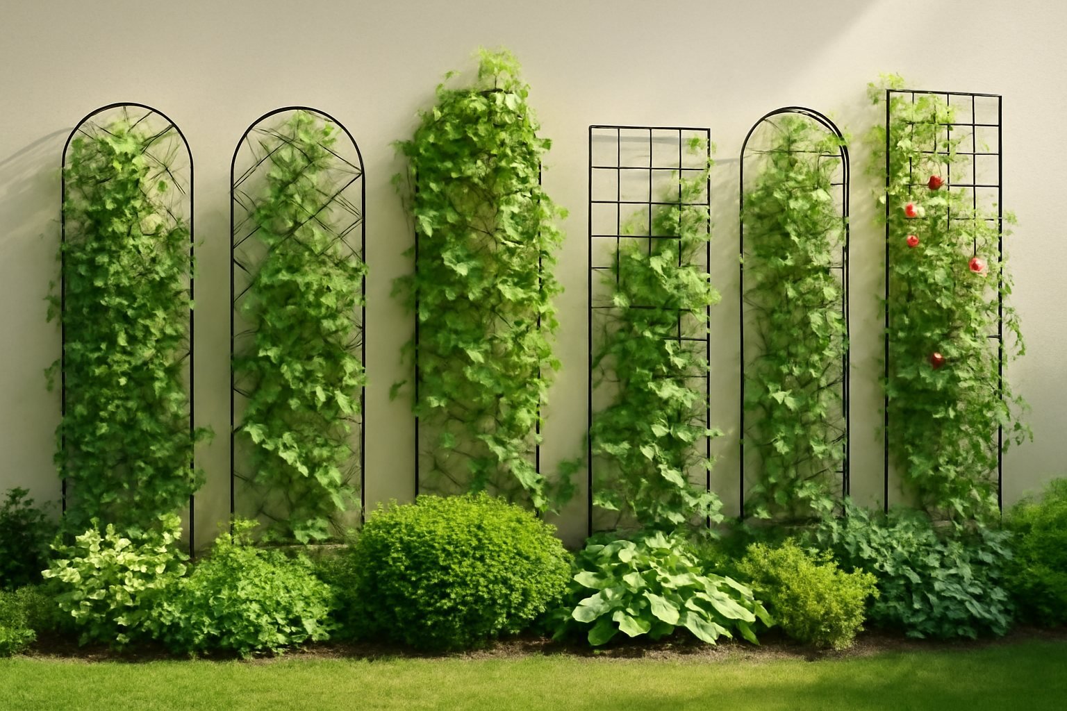 Richtige Anordnung von Rankgittern im Garten