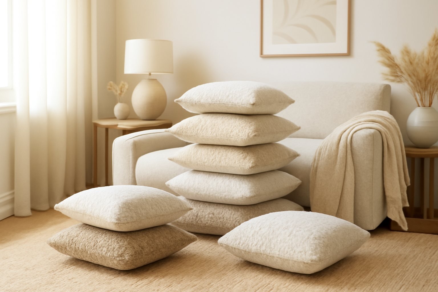 Diese 5 Bouclé-Sitzkissen sind perfekt für dein Schlafzimmer