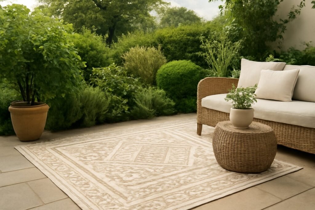 Outdoor Teppich: 9 wetterfeste Modelle für Balkon und Terrasse
