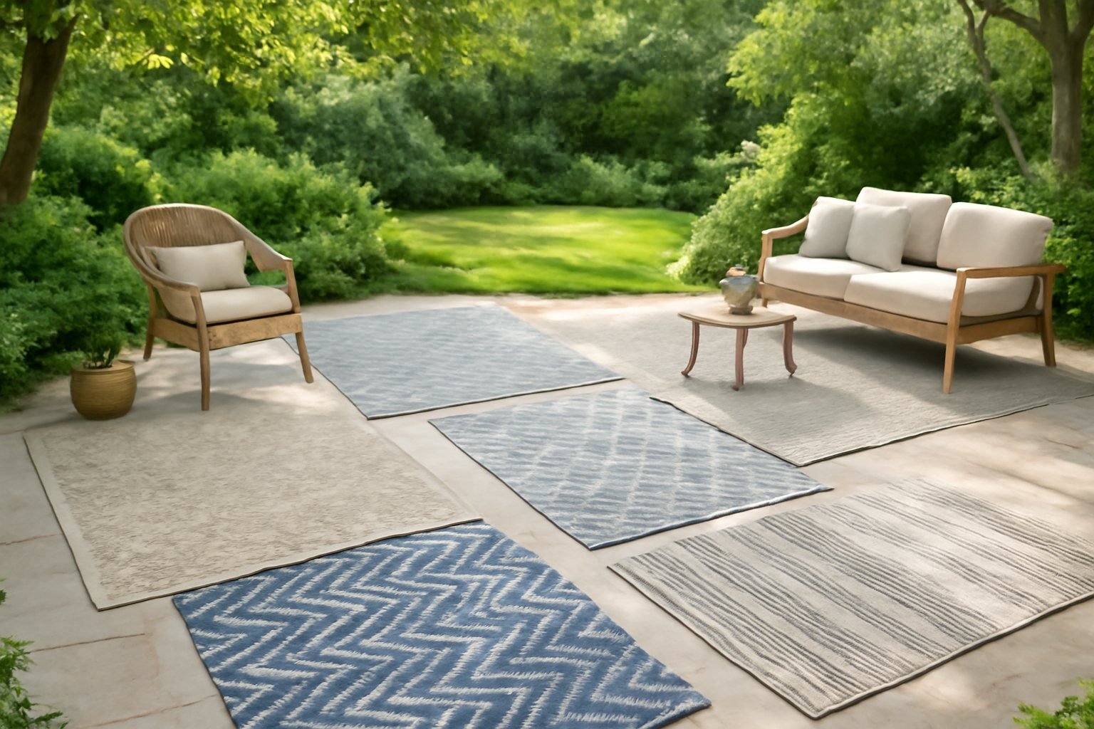 6 stylische outdoor teppiche die deinen Garten verwandeln