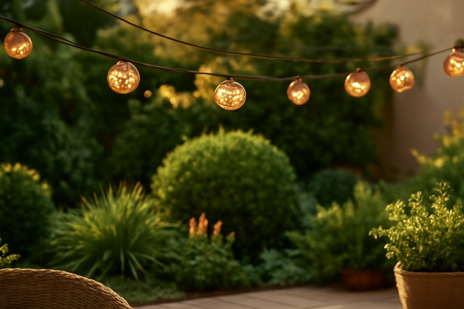So bringst du mit Lichterketten Magie in deinen Garten