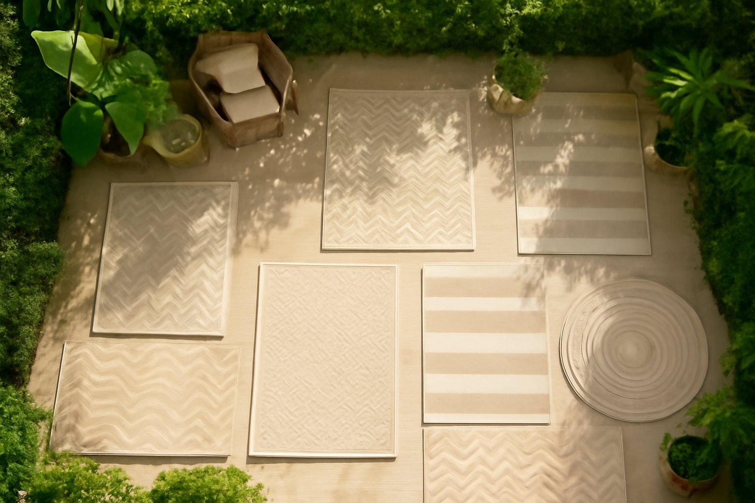 10 stylische outdoor teppiche die deinen Garten verwandeln