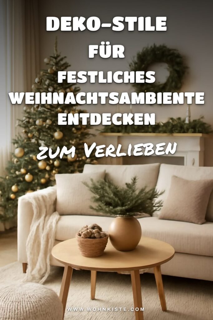 Deko-Stile für ein festliches Weihnachtsambiente entdecken