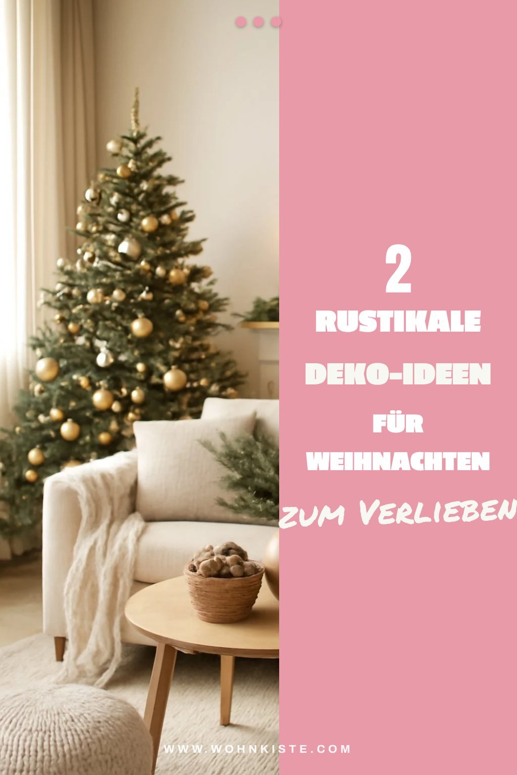 Rustikale Deko für ein gemütliches Weihnachtsfest