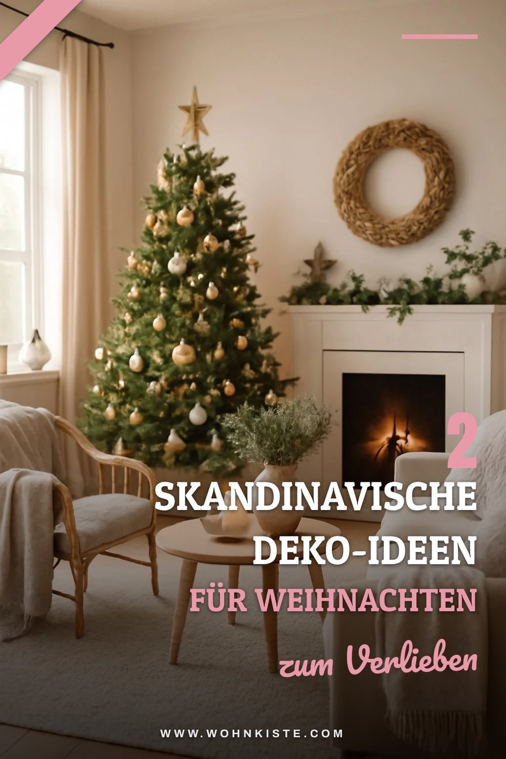 Skandinavische Einfachheit für die Weihnachtszeit