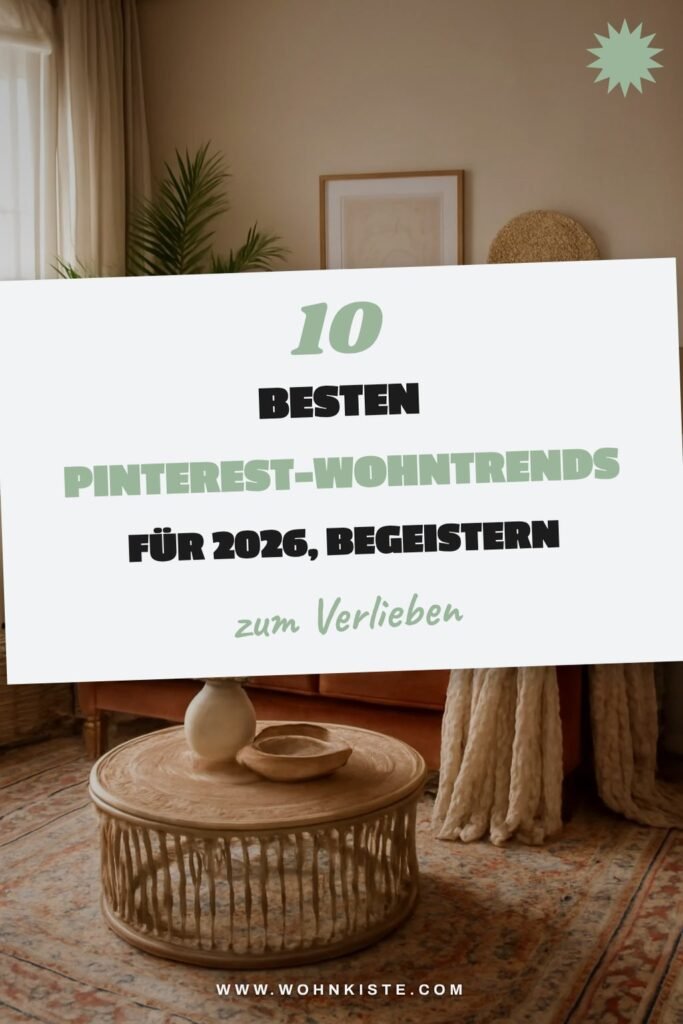 Die 10 besten Pinterest-Wohntrends für 2026, die begeistern