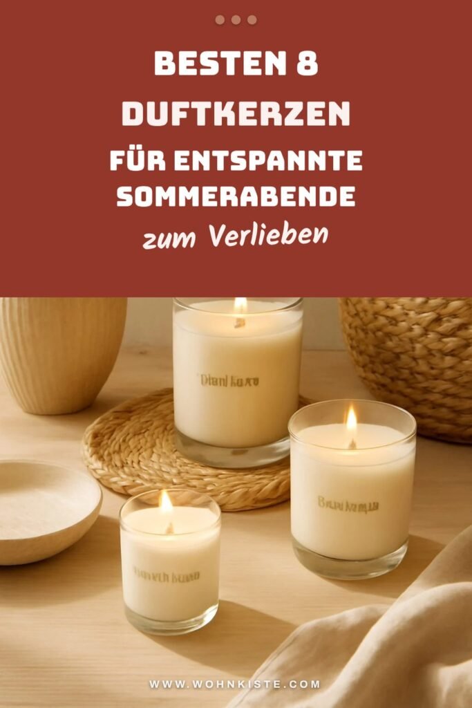 Die besten 8 Duftkerzen für entspannte Sommerabende 2026