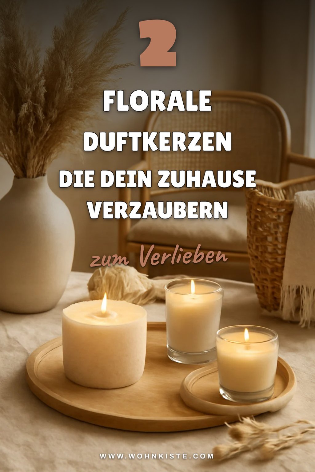 Florale Kerzen für romantische Abende