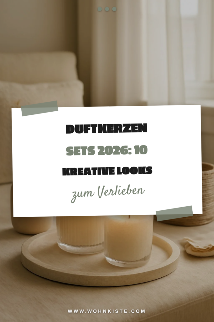 Duftkerzen Sets 2026: 10 kreative Looks für deinen Sommer