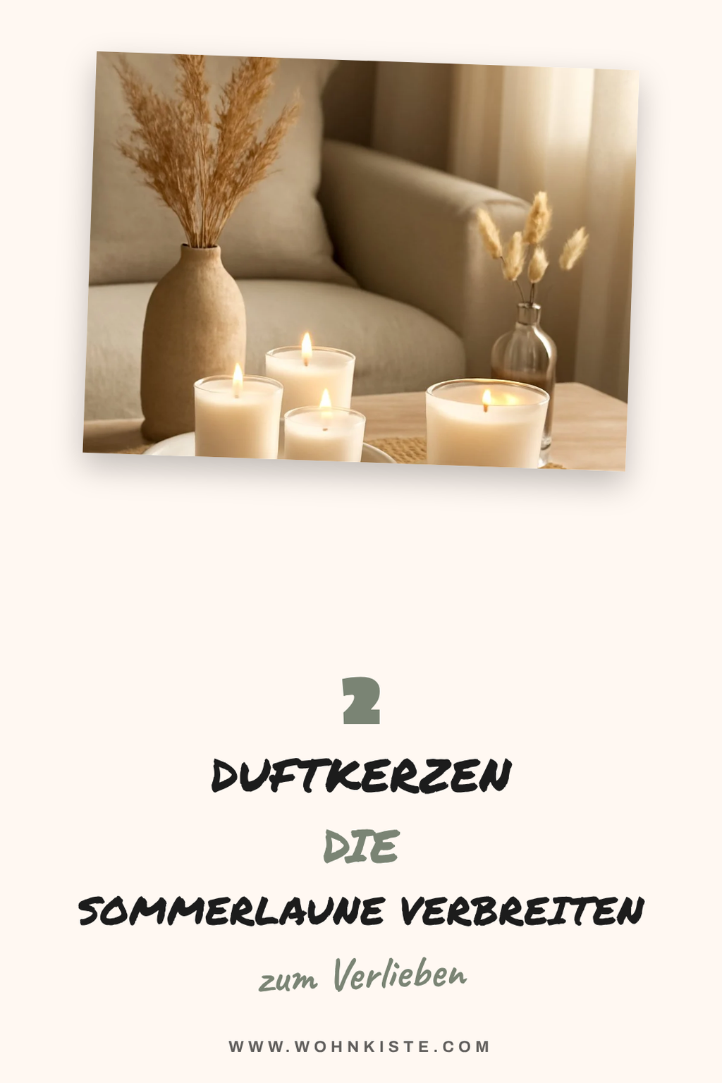 So kreierst du ein sommerliches Duftambiente mit Kerzen
