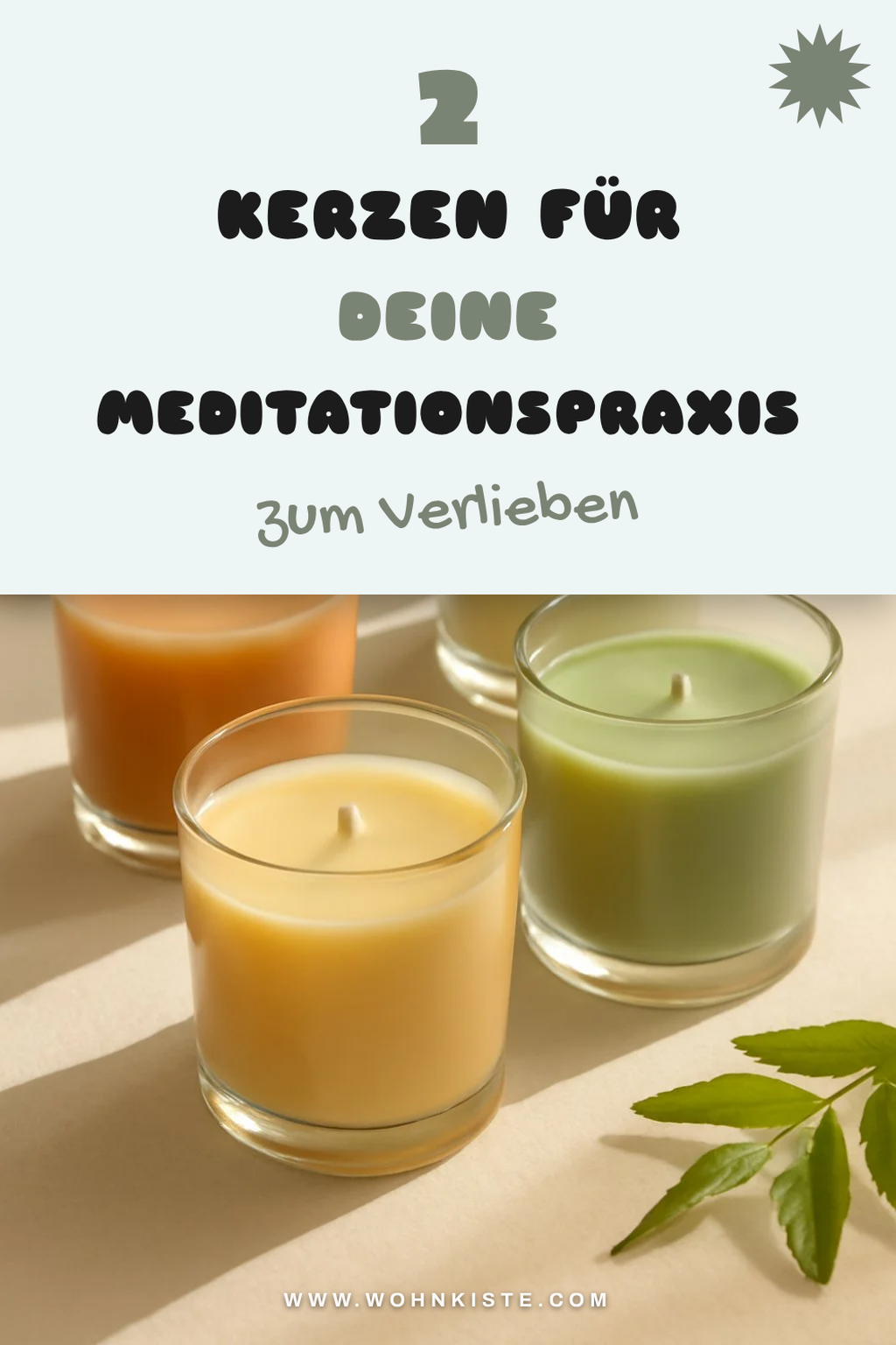 Duftkerzen für Meditation und Entspannung