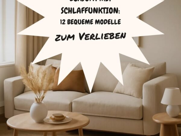 Ecksofa mit Schlaffunktion: 12 bequeme Modelle 2026