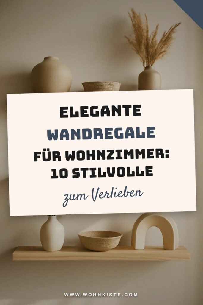 Elegante Wandregale für Wohnzimmer: 10 stilvolle Ideen