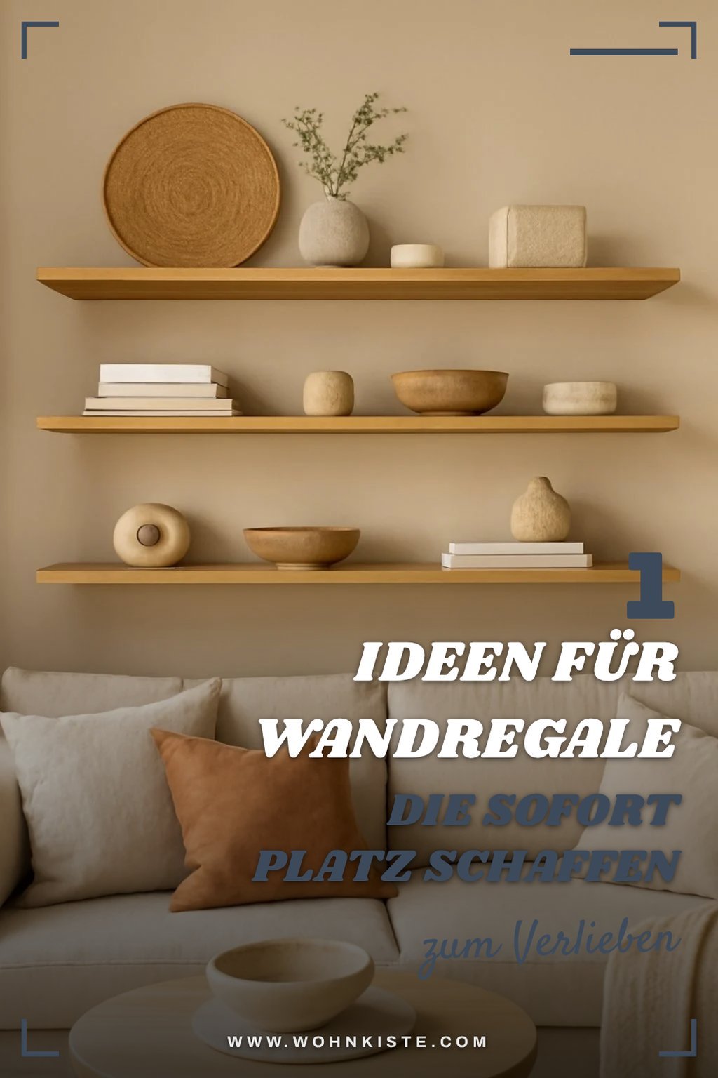 So schaffst du mit Wandregalen mehr Platz im Wohnzimmer