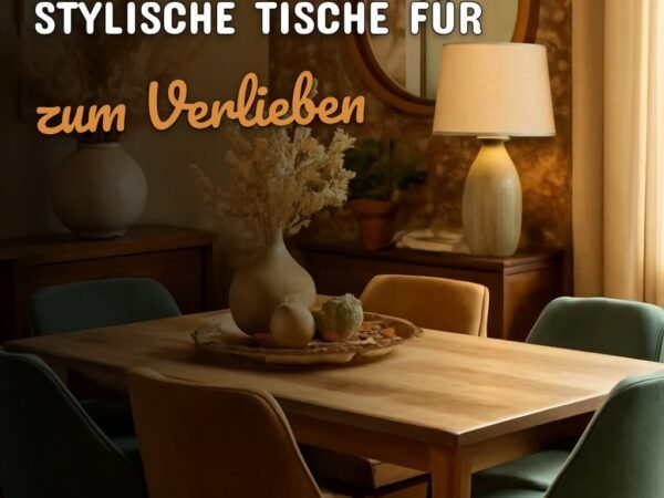 Esstischtrends 2026: 4 stylische Tische für dein Esszimmer