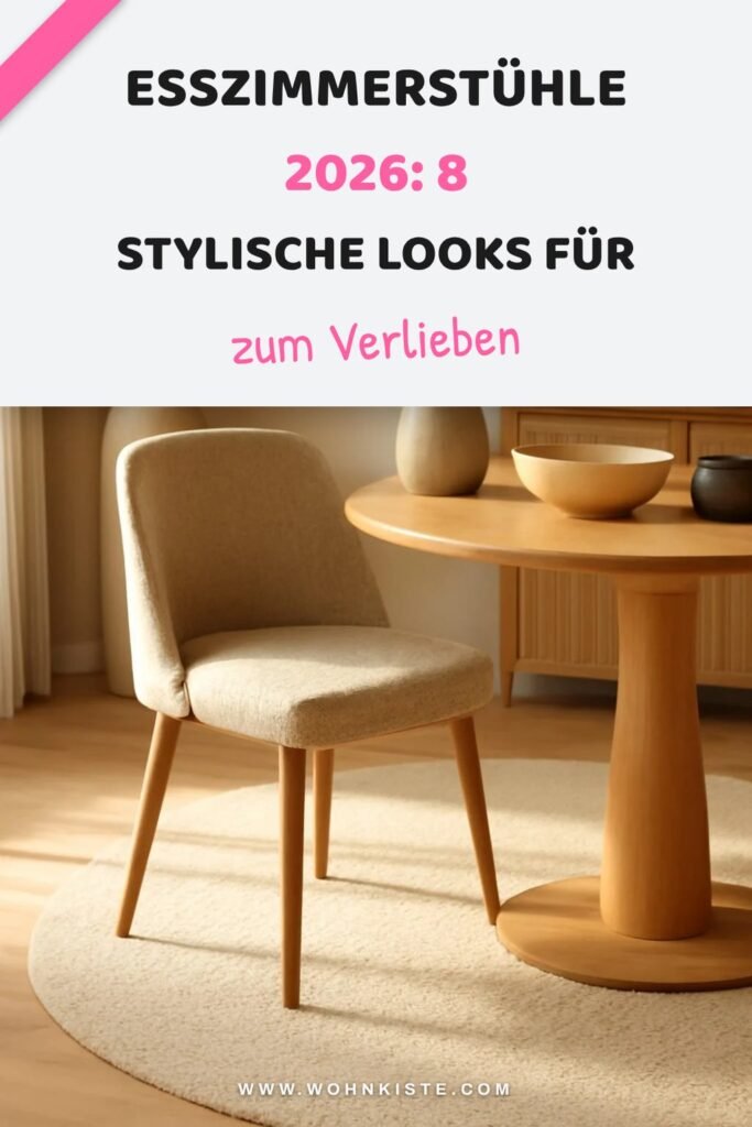 Esszimmerstühle 2026: 8 stylische Looks für deinen Sommer