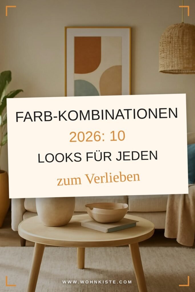 Farb-Kombinationen 2026: 10 Looks für jeden Raum, die begeistern