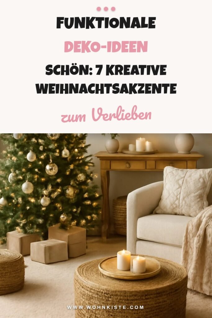 Funktionale Deko-Ideen schön: 7 kreative Weihnachtsakzente
