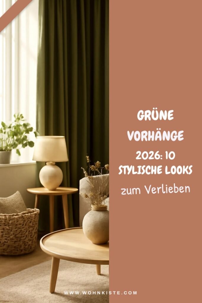 Grüne Vorhänge 2026: 10 stylische Looks für dein Zuhause