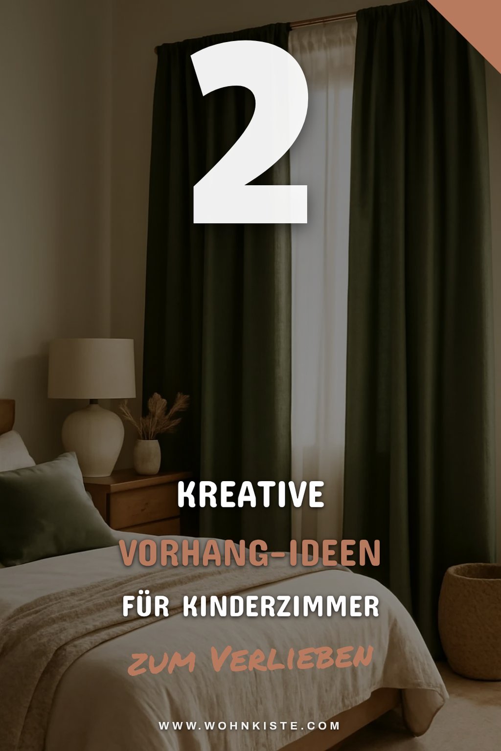 Grüne Vorhänge für Kinderzimmer: Kreativ und verspielt