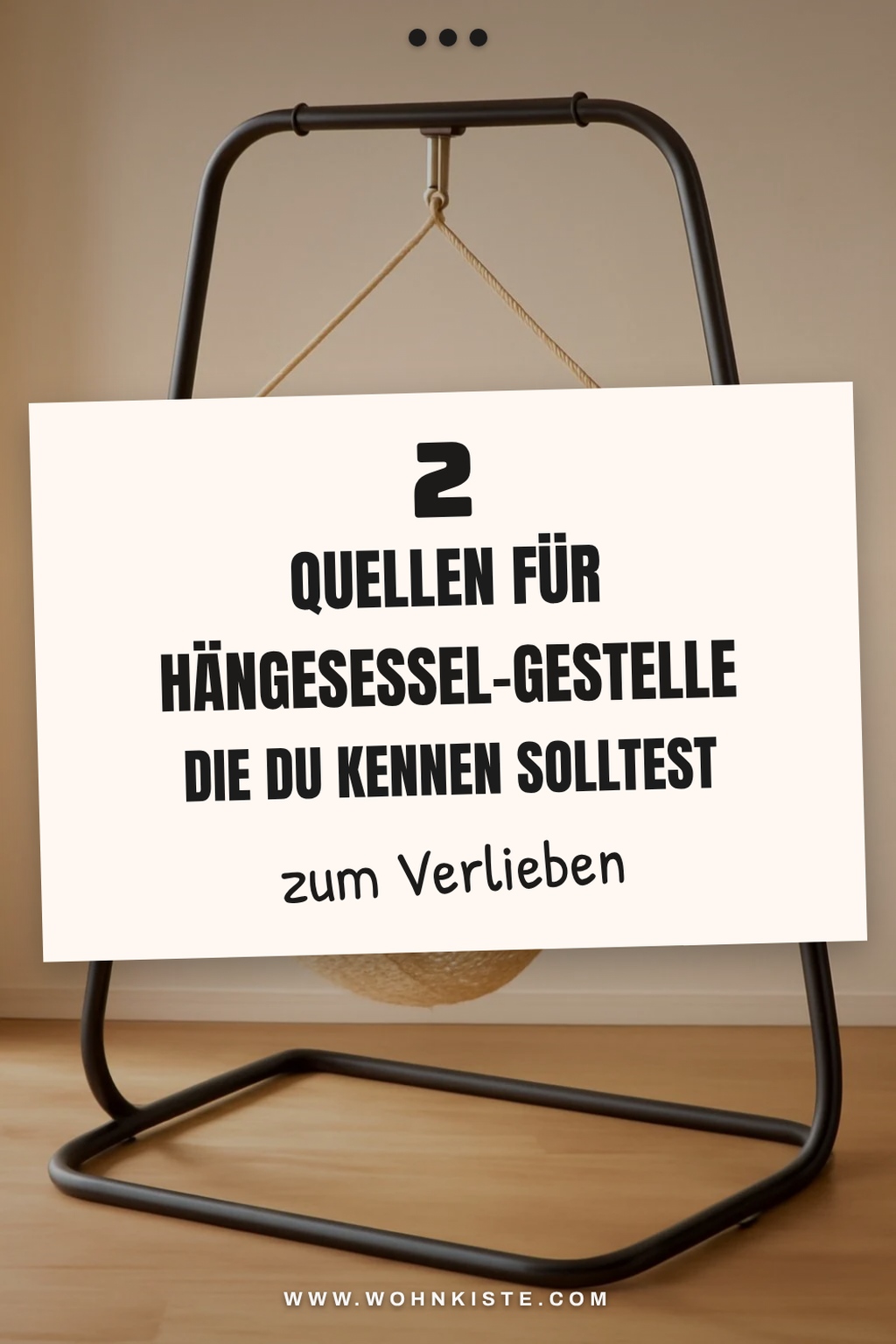 Wo kann ich Hängesessel-Gestelle kaufen?