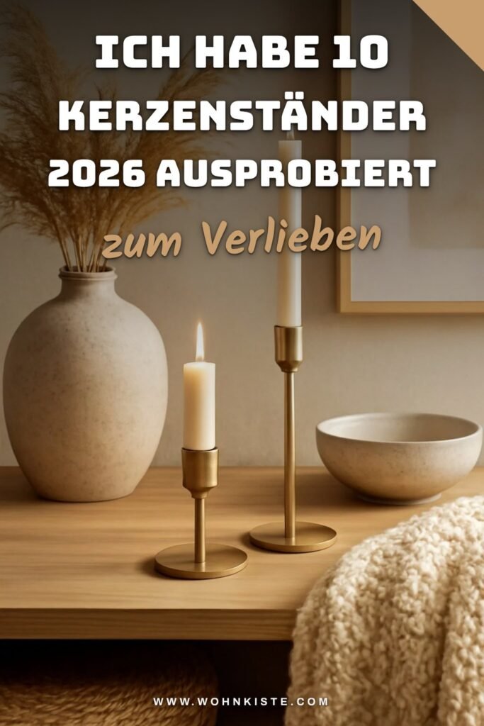 Ich habe 10 Kerzenständer 2026 ausprobiert — Idee Nr. 5 hat mich überrascht