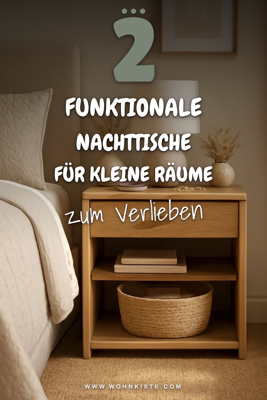 Funktionale Nachttische für kleine Räume