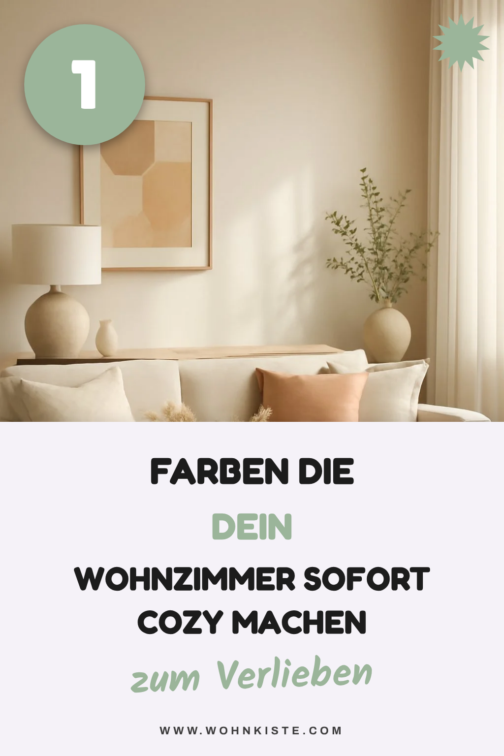 So schaffst du mit Farben ein ruhiges Wohnzimmer